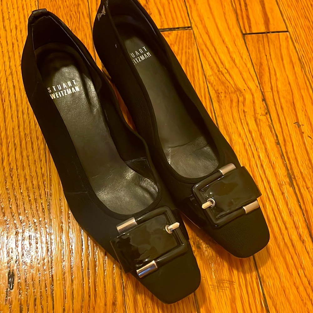 Stuart Weitzman Gorgeous Black Heels With Buckle - image 1